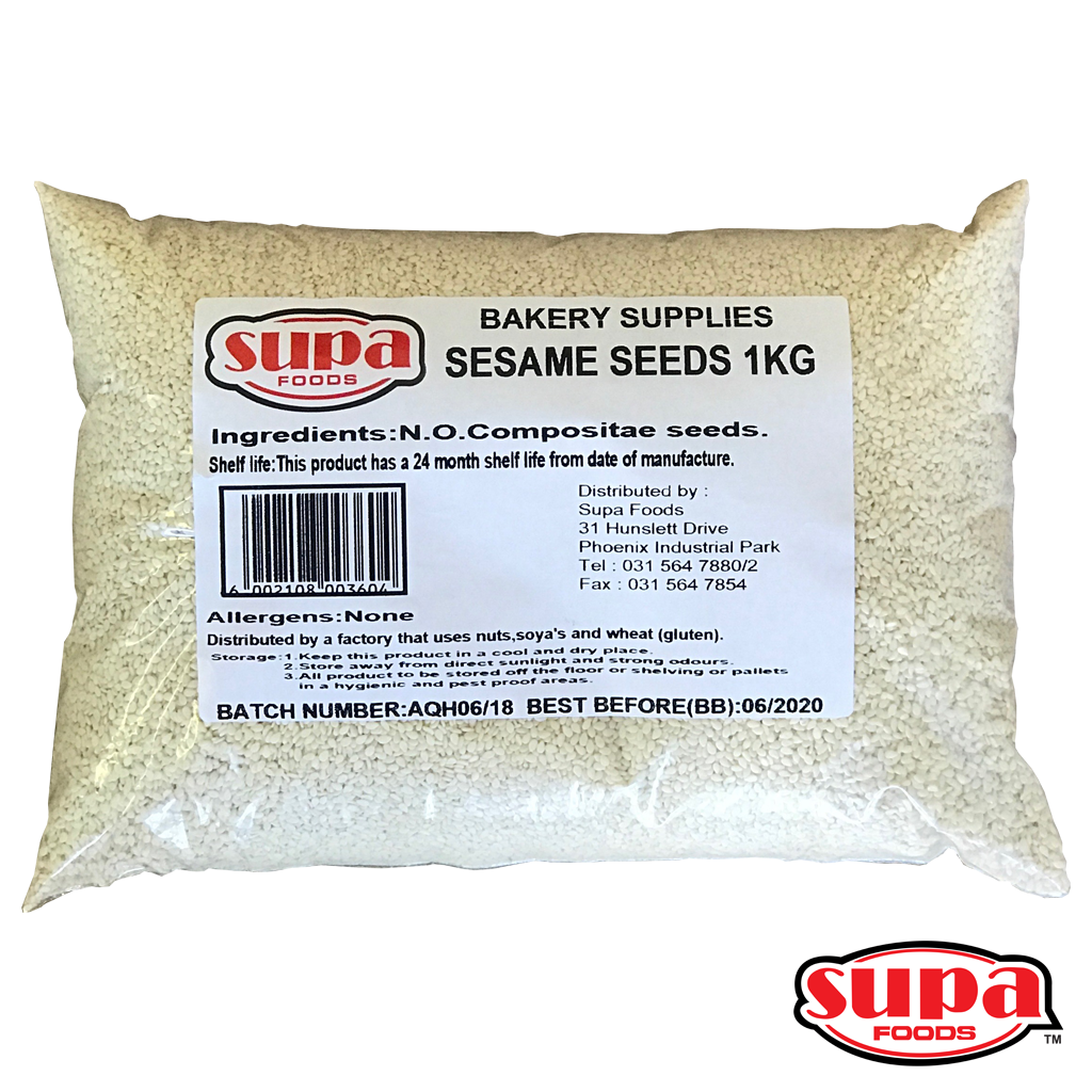 A 1kg bag of sesame seeds