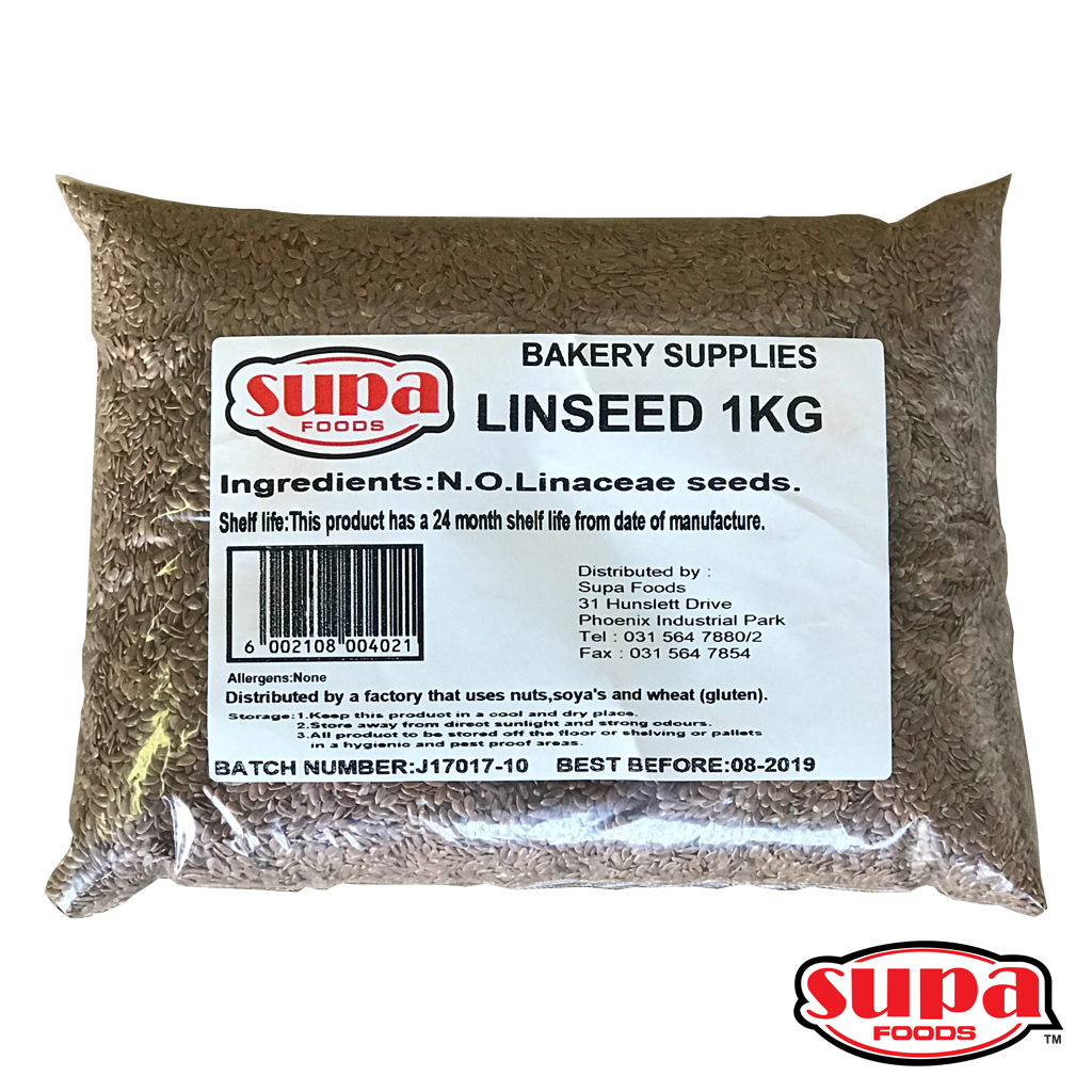 A 1kg bag of linseeds 